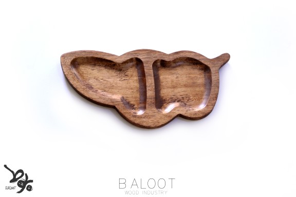 صبحانه خوری چوبی   2 خانه كروسان کد 3322 T