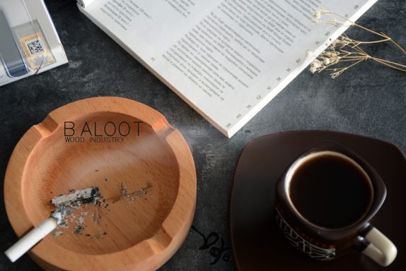 زير سيگاری چوبی گرد کد 3211