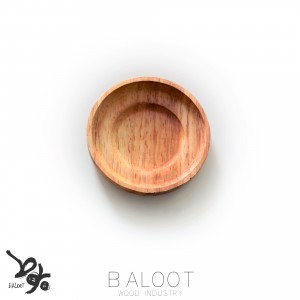 نعلبکی گرد چوبی روشن– کد 3208