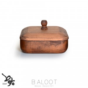 قندان چوبی مربع 15*15  کد 4431