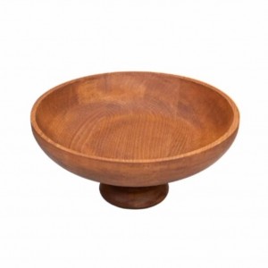 میوه‌خوری چوبی لوکس مدل کاجی (خراطی) با قطر 30 سانت و عمق ۷، کد 421