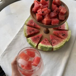 شیرینی‌خوری چوبی لوکس دو طبقه 30 سانت  مدل هاوانا – کد 423