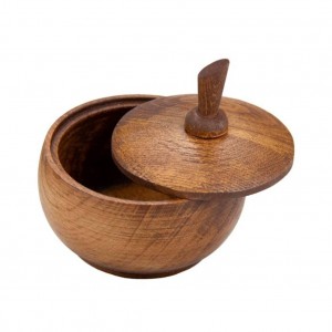 قندان چوبی مدل بلوطی (خراطی) ۱۰×۱۰×۷ – کد 424
