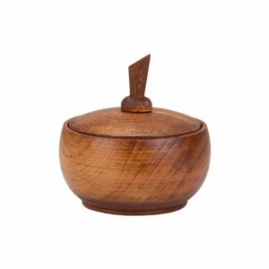 قندان چوبی مدل بلوطی (خراطی) ۱۰×۱۰×۷ – کد 424