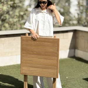 میز چوبی دو نفره تاشو – کد 4951