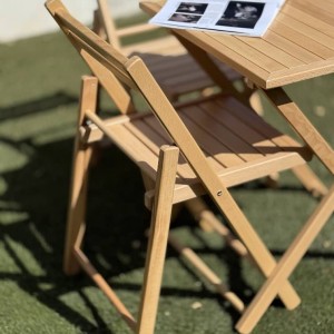 میز چوبی دو نفره تاشو – کد 4951