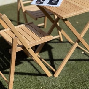 میز چوبی دو نفره تاشو – کد 4951