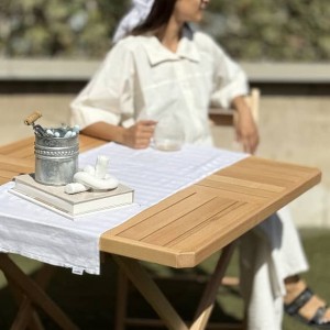 میز  چوبی۴ نفره  تاشو تمام چوب راش – کد 4950