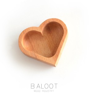 پیاله چوبی  قلبی کوچک کد 3393