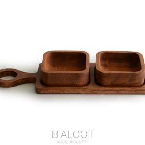 آجیل خوری راکتی  دو  کاسه کد 3373 R
