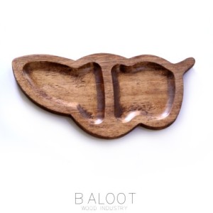 صبحانه خوری چوبی   2 خانه كروسان کد 3322 T