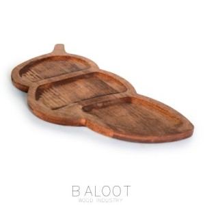 صبحانه خوري سه خانه كروسان تيره کد 3323 T