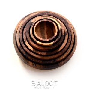 كاسه طرح ژاپني گردو D کد 4125 B