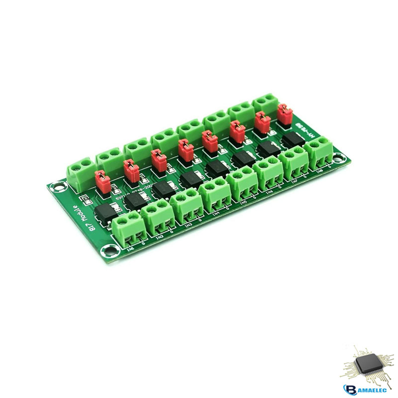 ماژول ایزولاتور ۸ کانال اپتوکوپلری PC817