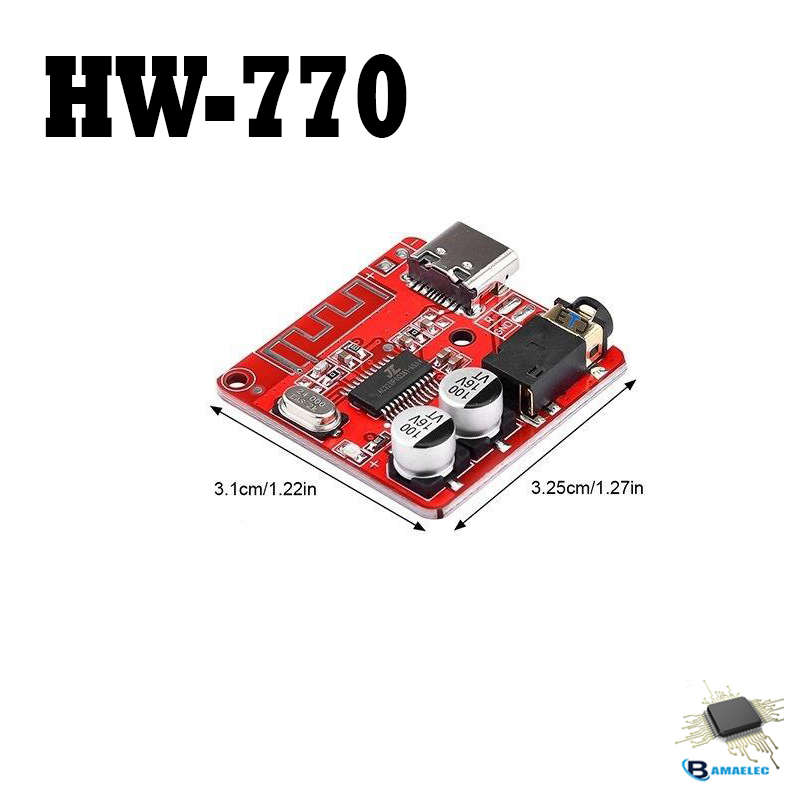 ماژول بلوتوث صوتی HW770 با سوکت TYPE-C