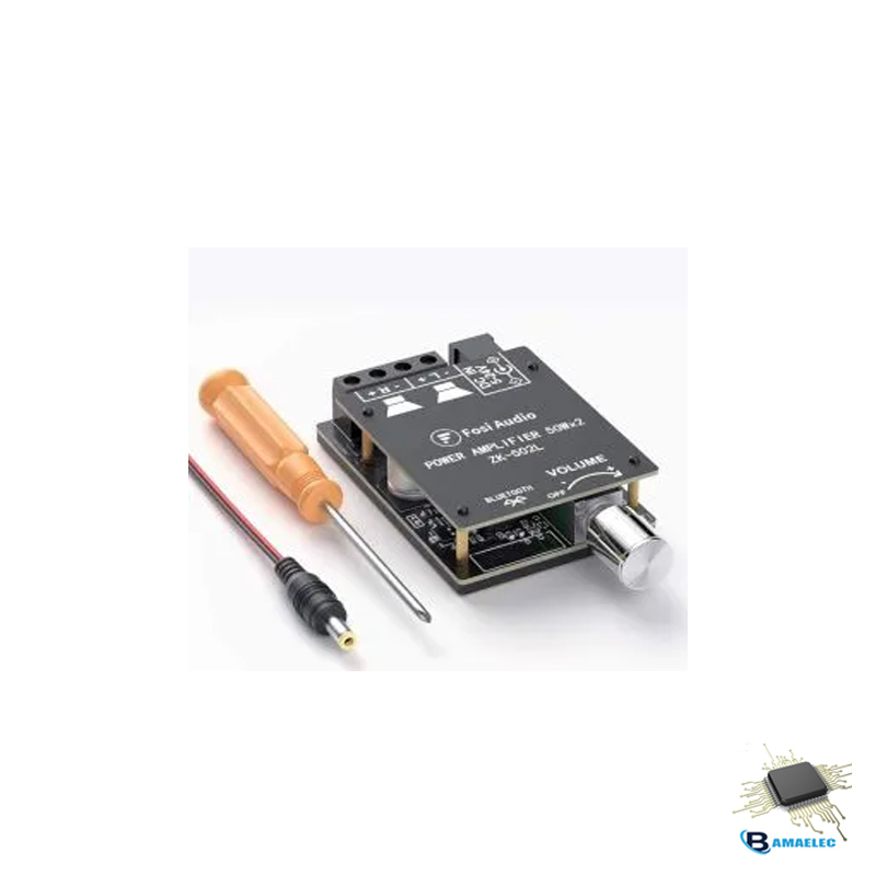 ماژول آمپلی فایر ZK-502L | 2*50W | BT | VOL