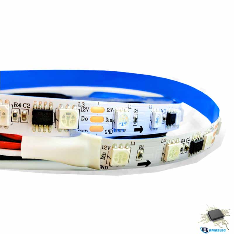 LED نواری 12 ولت RGB I.C تراکم60 IP20