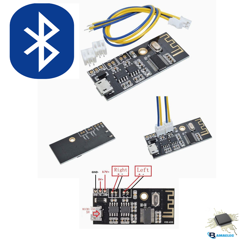 ماژول بلوتوث صوتی MH-M38 دارای 2 خروجی آمپلی فایر 5W