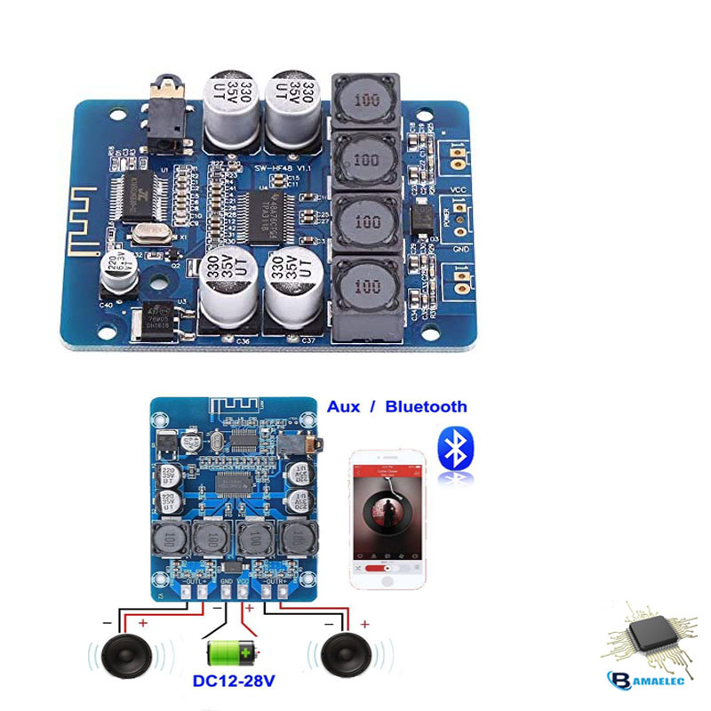 ماژول آمپلی فایر با بلوتوث XH-M314 2*45W