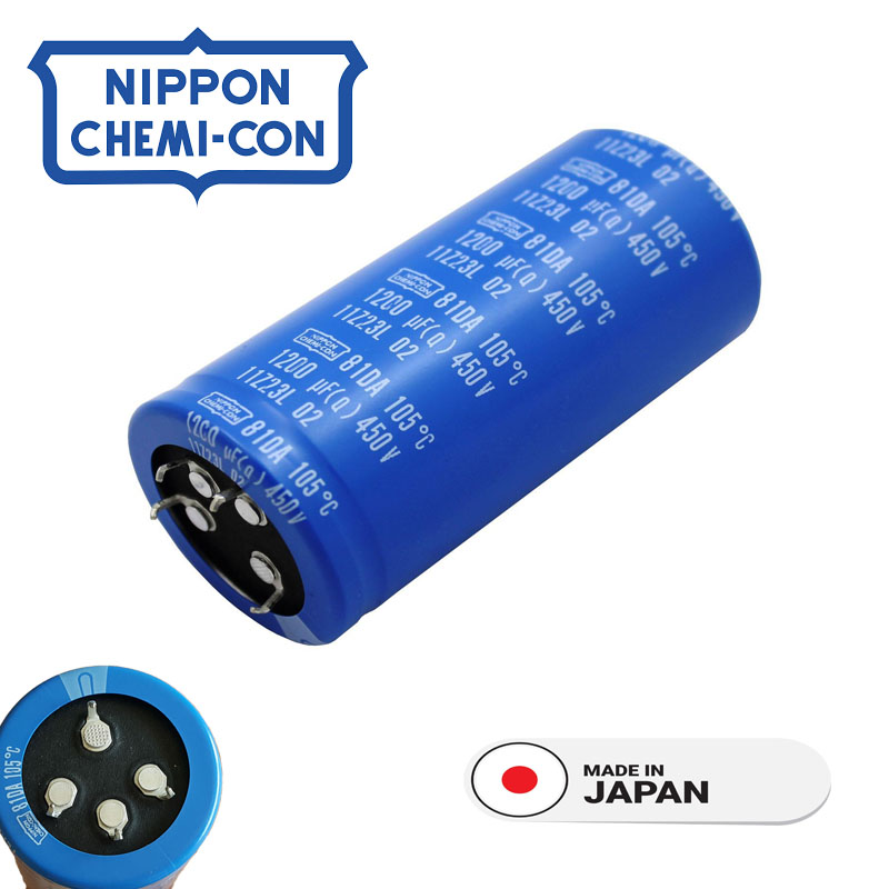 خازن 1200 میکرو فاراد 450 ولت NIPPON سری 81DA مناسب سوئیچینگ قدرت