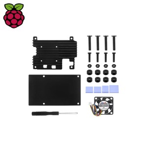 کیس آلومینیومی خنک کننده همراه فن رسپبری پای 5                 Cooler Pi5 C3695