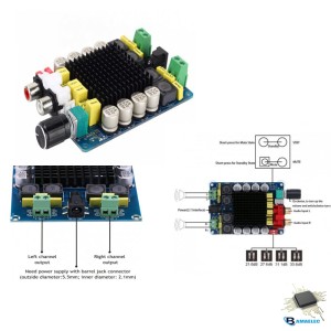 ماژول آمپلی فایر 2X100W وات استریو XH-M510