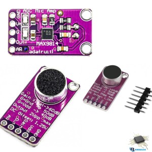 ماژول میکروفن به همراه تقویت کننده MAX9814