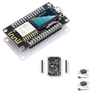برد توسعه NodeMCU با تراشه ESP8266 و نمایشگر OLED