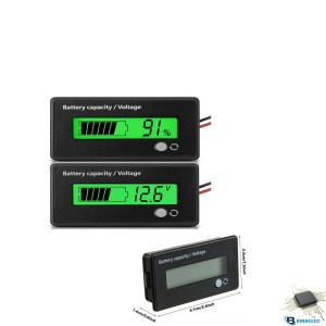 نمایشگر سطح شارژ و ظرفیت باتری رو پنلی 12 تا 48 ولت