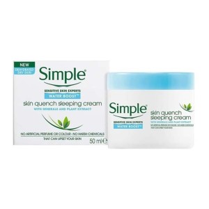 کرم مرطوب کننده و آبرسان شب سیمپل