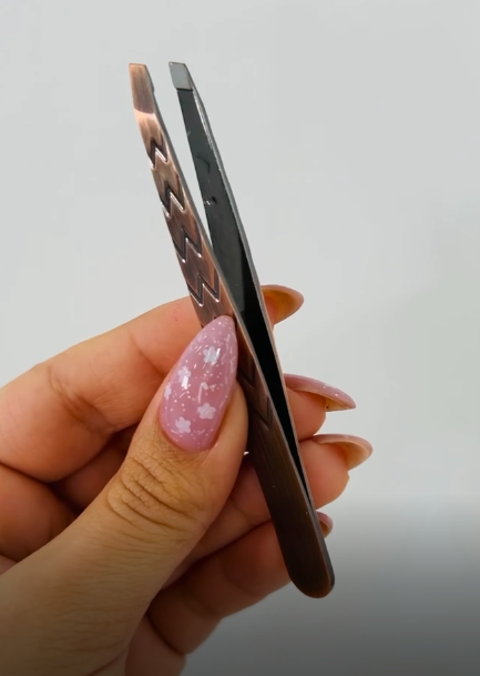 موچین استیل نقره ای مدل Lizel