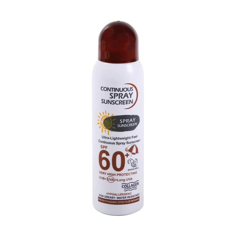اسپری ضد آفتاب مدل SPF 60 (قهوه ای)