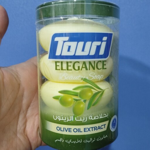 صابون زیتون مدل Touri بسته 4 عددی