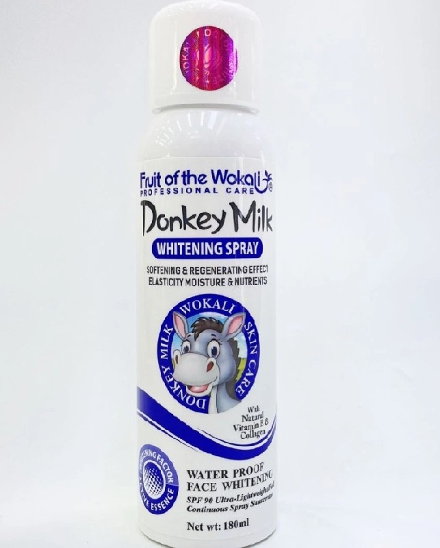 اسپری سفید کننده شیر الاغ و ضد آفتاب سفید کننده فوری (مدل آبی)