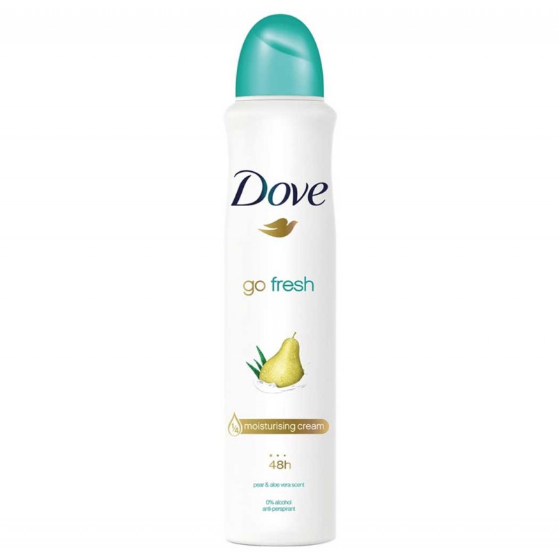 اسپری بدن و ضد تعریق داو (Dove) مدل Go Fresh رایحه گلابی حجم 250 میلی لیتر