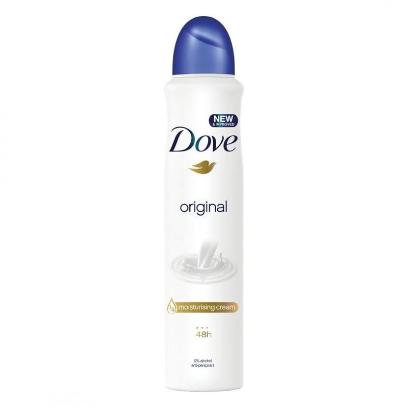 اسپری بدن و ضد تعریق داو (Dove) مدل Original رایحه شیر حجم 250 میلی لیتر