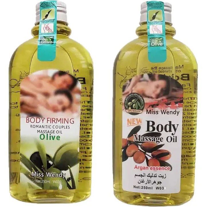 روغن ماساژ بدن میس وندی (Miss Wendy) رایحه زیتون و آرگان حجم 150 میلی لیتر