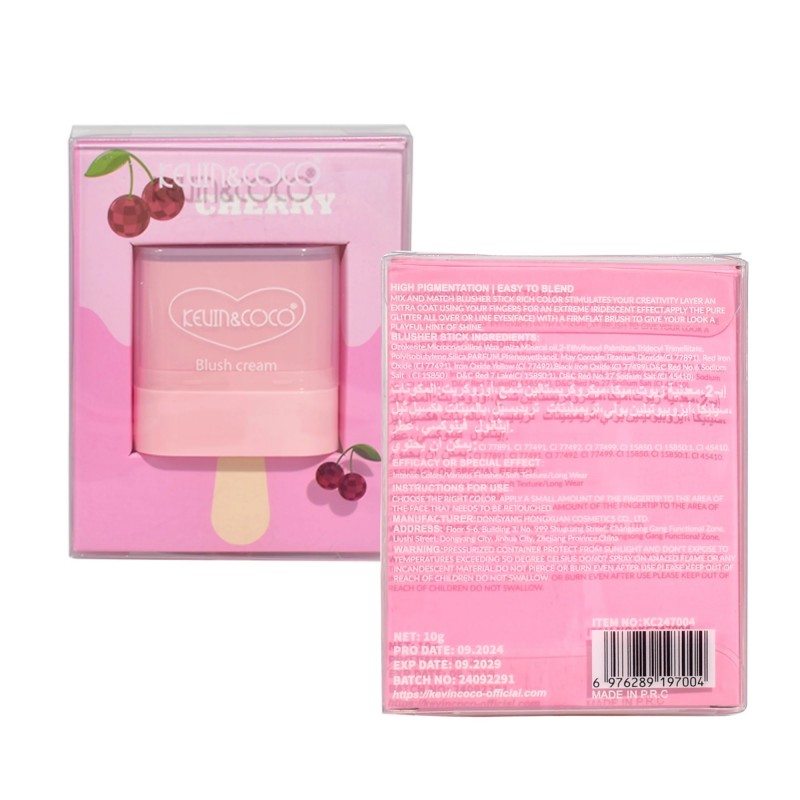 رژگونه استامپی مدل بستنی Kevin Coco در 6 رنگ بندی