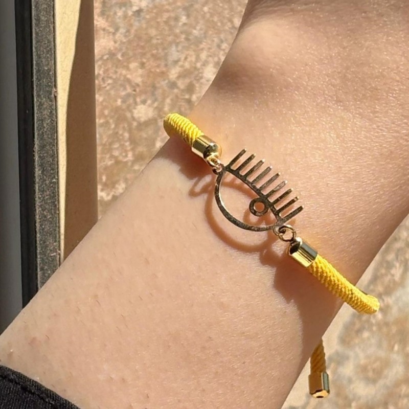 دستبند طلا مدل چشم وزن 0.260 گرم