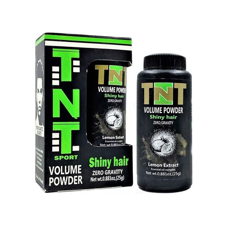 پودر حالت‌دهنده و حجم‌دهنده مو تی‌ان‌تی مدل براق‌کننده (TNT Shiny Hair Powder) حجم ۲۵ گرم