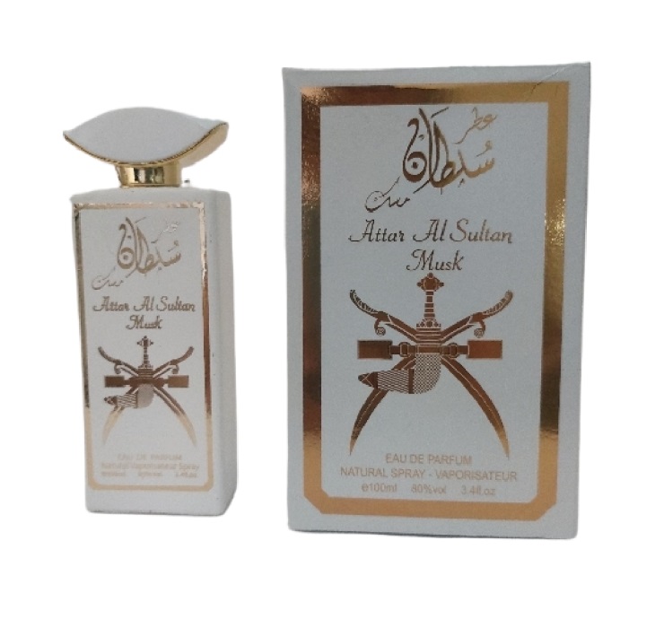 عطر ادوپرفیوم مردانه سلطان مسک (سفید) حجم ۱۰۰ میلی لیتر