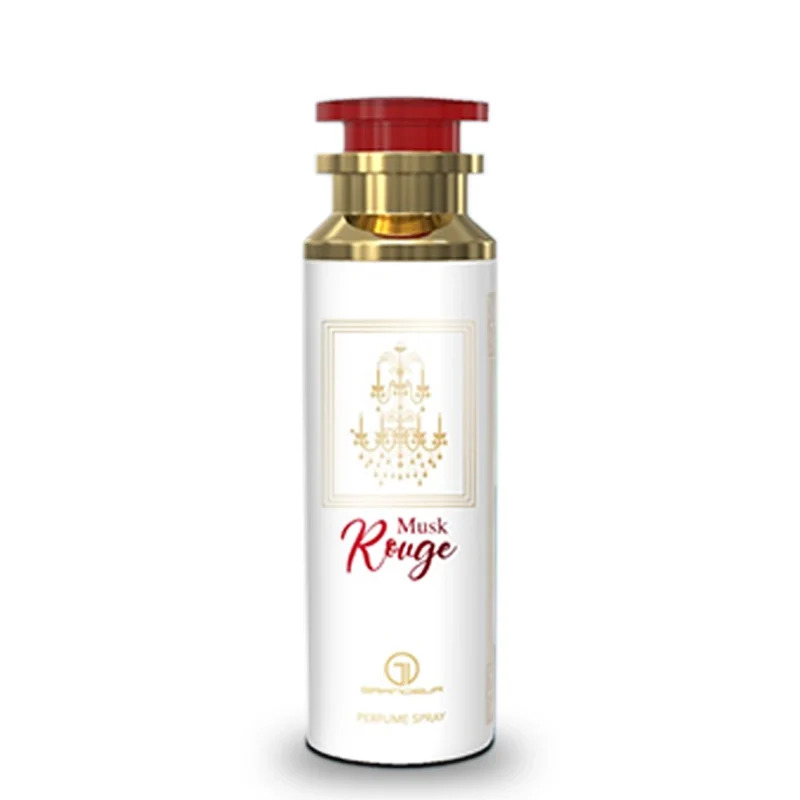 اسپری بدن رژ سفید (Musk Rouge) مدل گرندیور حجم 200 میلی لیتر