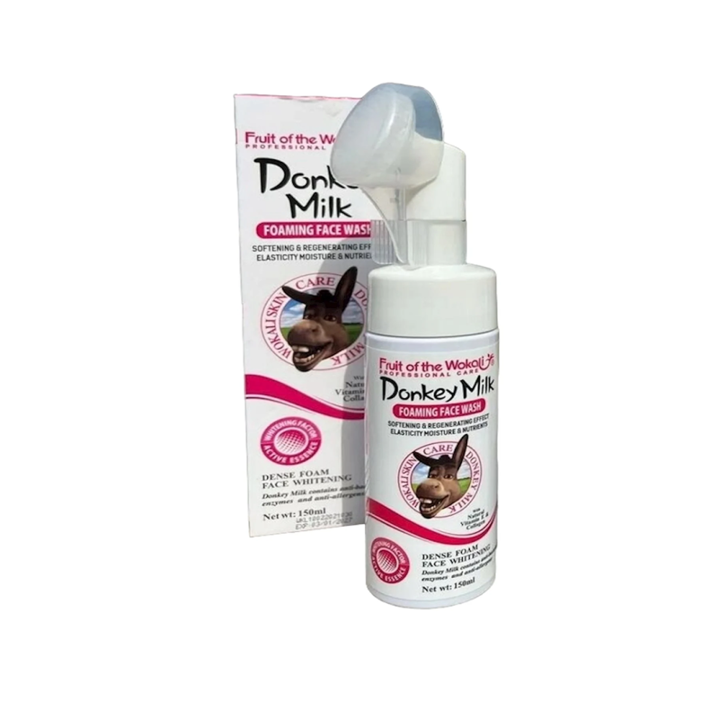 فوم براش دار سفید کننده صورت شیر الاغ مدل وکالی