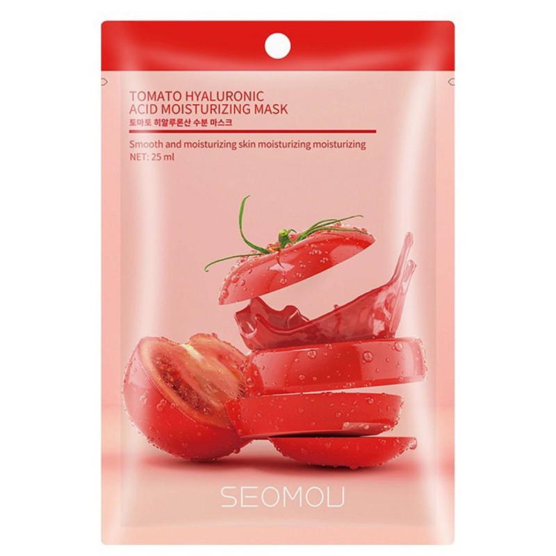 ماسک ورقه ای گوجه فرنگی و هیالورونیک اسید SEOMOU
