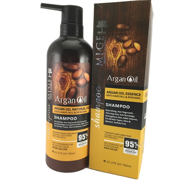 شامپو روغن آرگان مدل میگ - Mige - بدون سولفات