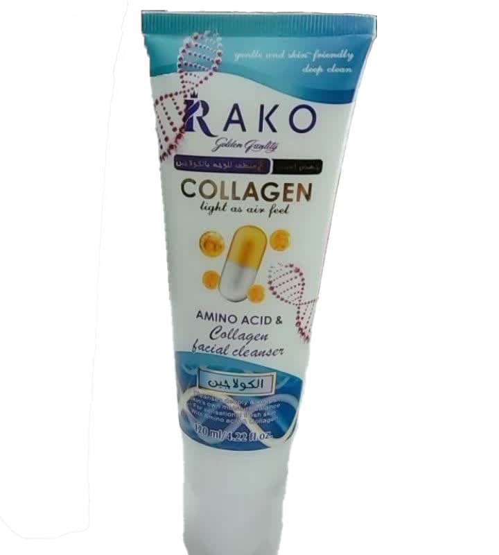 فوم شستشو صورت براش دار مدل کلاژن و آمینو اسید راکو - RAKO