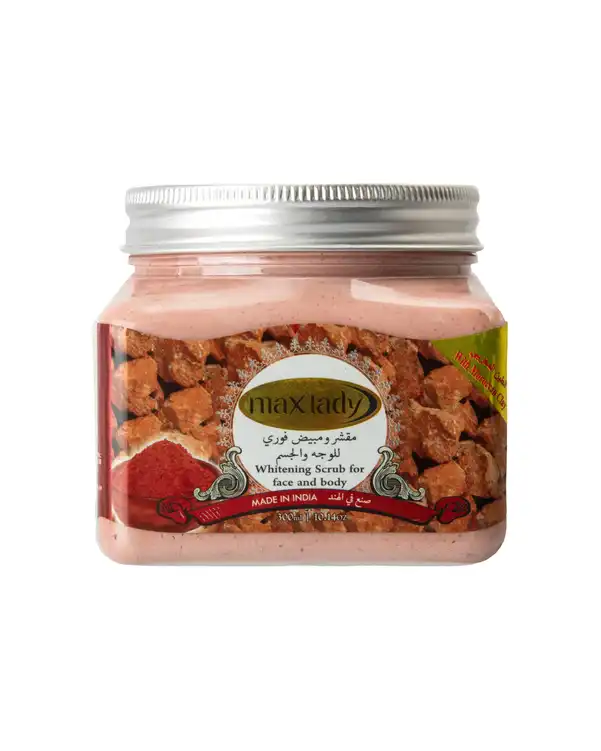 اسکراب لایه بردار و سفید کننده پوست مکس لیدی با عصاره خاک رس مراکشی