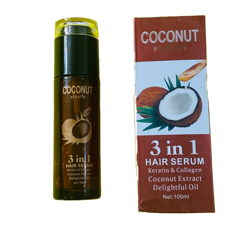 روغن و سرم مو کراتین و کلاژن ساز نارگیل