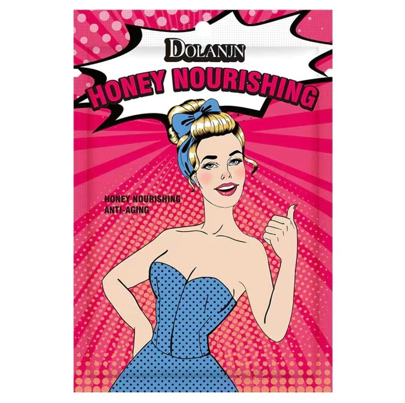 ماسک ورقه ای صورت باربی طرح عسل برند DOLANJN