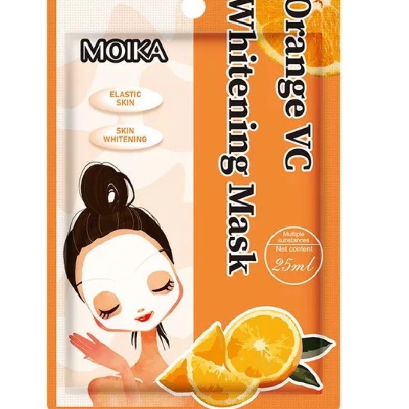 ماسک ورقه ای صورت پرتقال ویتامین سی مدل MOIKA